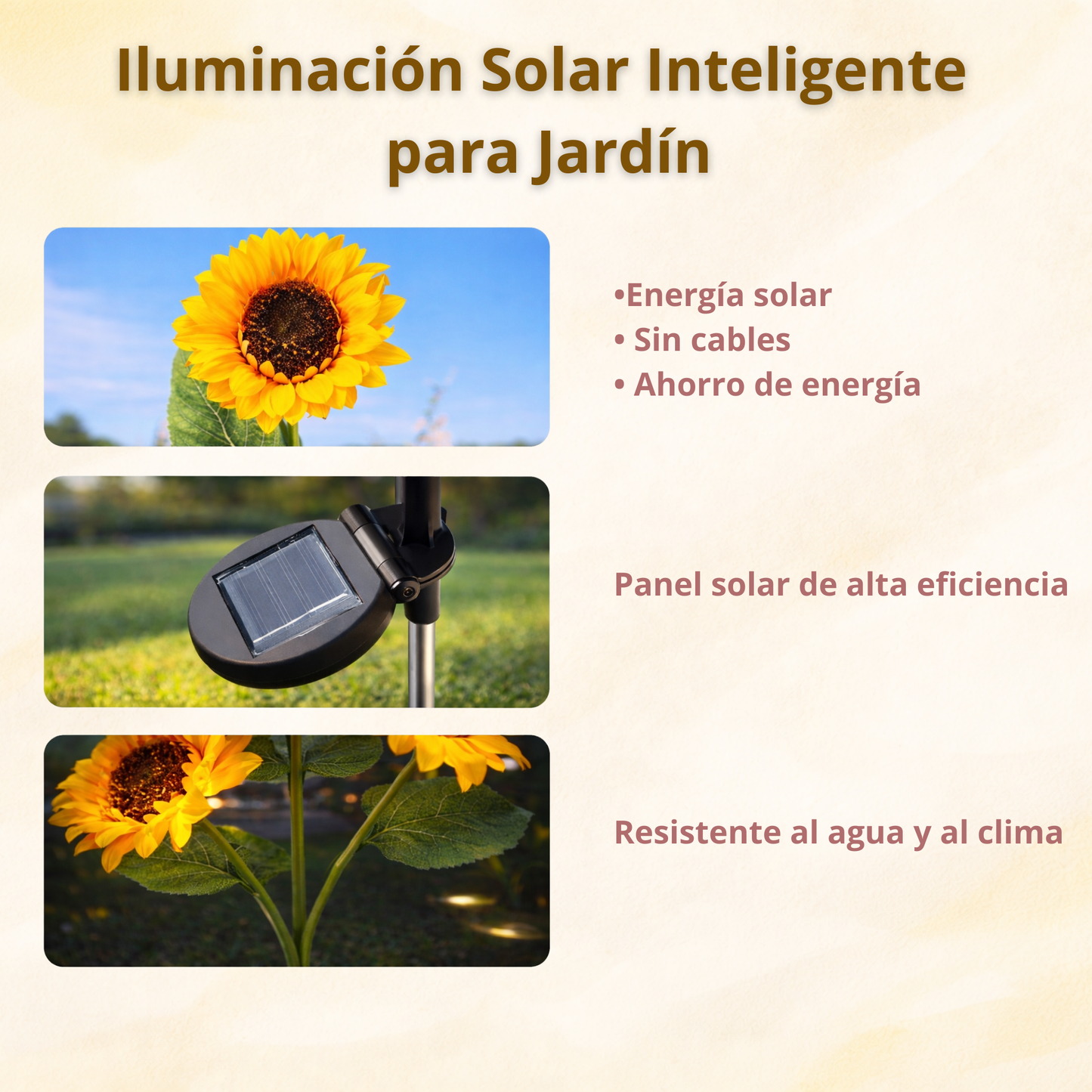 Luz Solar de Girasol